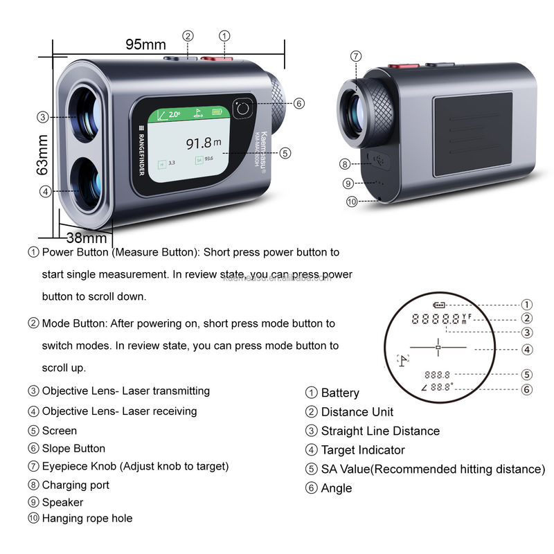 1000m Çok fonksiyonlu Lazer Ölçme Aracı Uzaklık Meter Uzaklık ölçer Elektronik bant ölçüm Mühendisler için yüksek hassasiyet