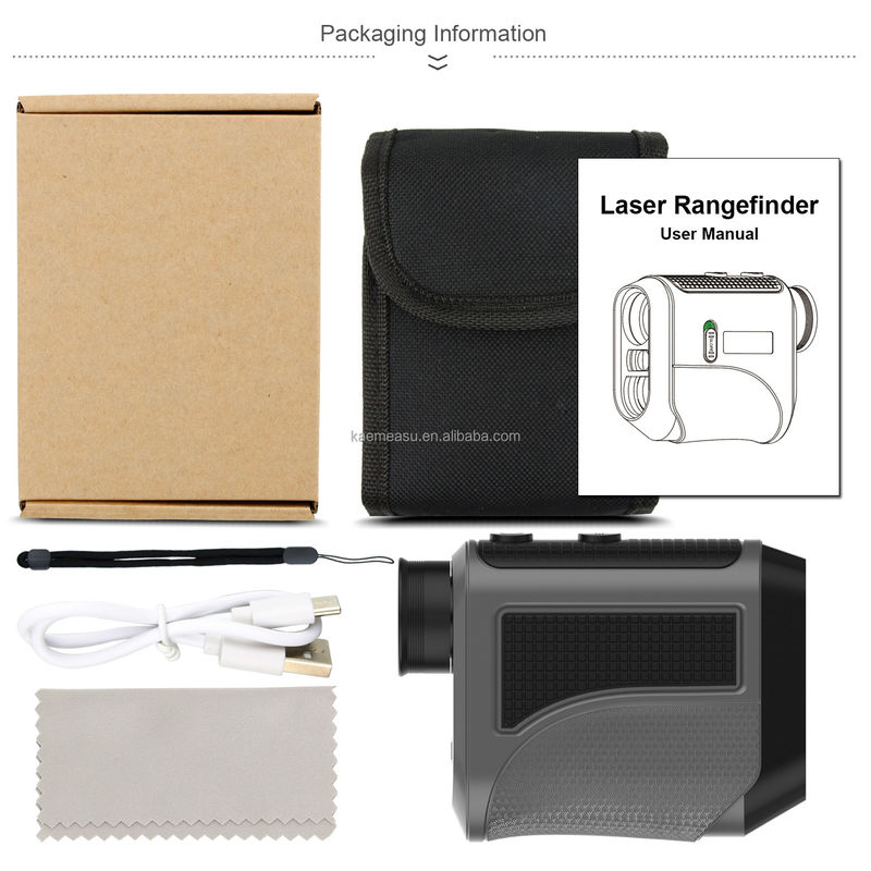 Profesyonel golf kullanımı için F600m Golf Rangefinder Slope Flag Lock Hafif Laser Meter