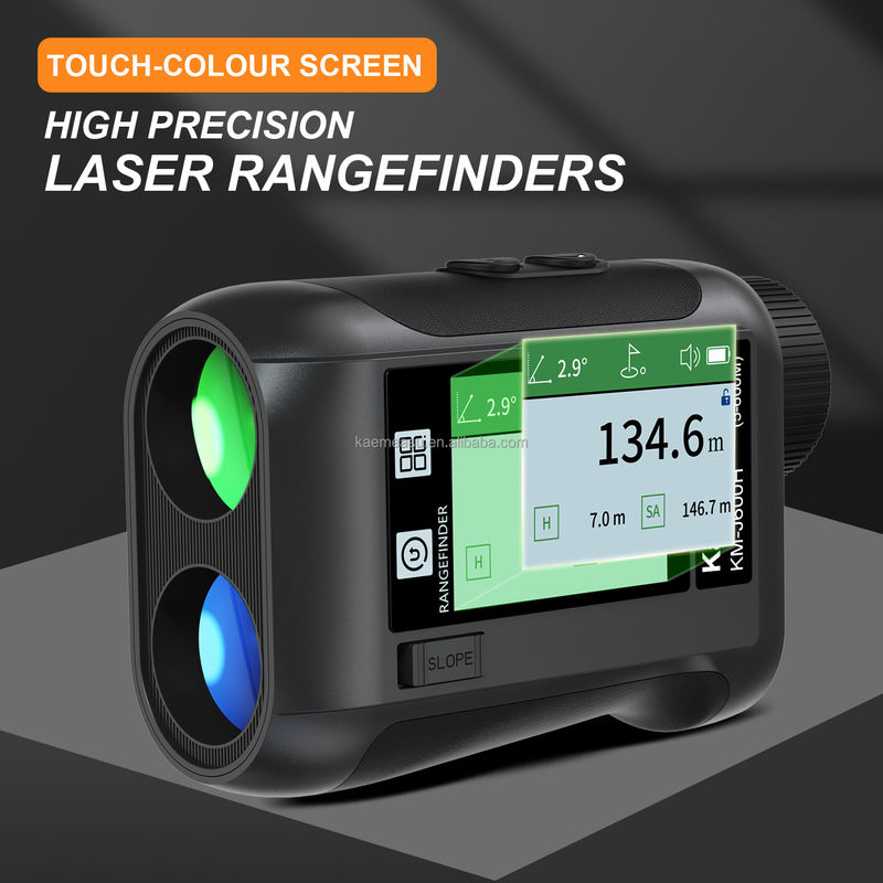 J Geliştirilmiş LCD Ekran Golf Spor Lazer Uzaklık ölçer Optik Enstrümanlar Av Diastimetresi Akıllı Golf Teleskobu