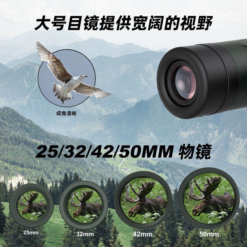 E 10x42 Dürbün Teleskopu Kompakt Tripod Uyumlu Su Geçirmez Çocuk Dürbünleri Dış Mekan Keşfi için Geniş Görüş Alanı