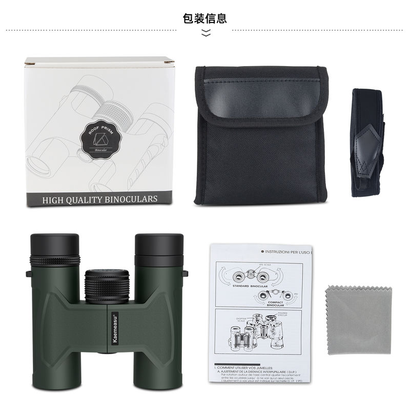 E 10x42 Dürbün Teleskopu Kompakt Tripod Uyumlu Su Geçirmez Çocuk Dürbünleri Dış Mekan Keşfi için Geniş Görüş Alanı